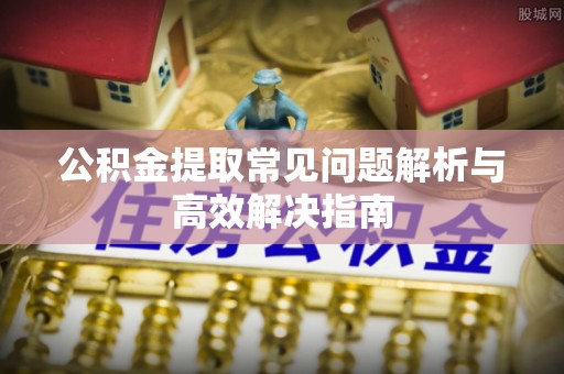马公公积金提取常见问题解析与高效解决指南