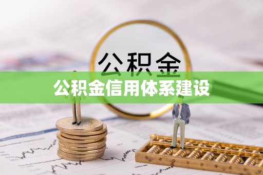 马公公积金信用体系建设