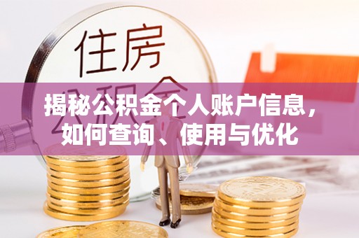 马公揭秘公积金个人账户信息，如何查询、使用与优化