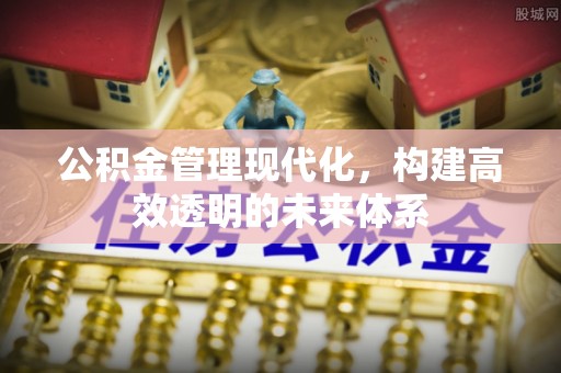 马公公积金管理现代化，构建高效透明的未来体系
