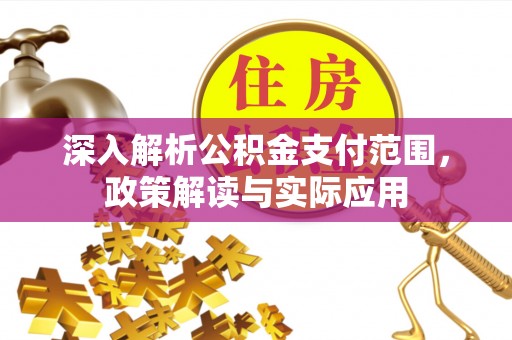 马公深入解析公积金支付范围，政策解读与实际应用