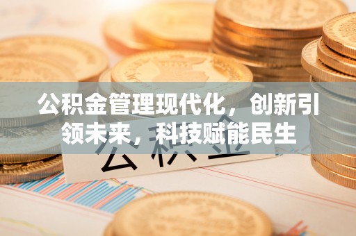 马公公积金管理现代化，创新引领未来，科技赋能民生