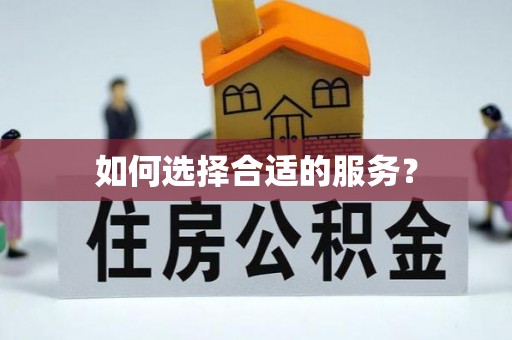马公如何选择合适的服务？