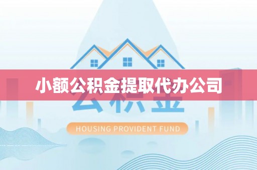 马公小额公积金提取代办公司