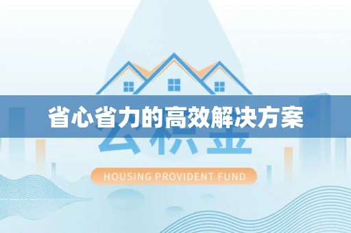 马公省心省力的高效解决方案