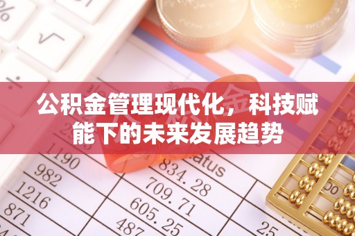 马公公积金管理现代化，科技赋能下的未来发展趋势