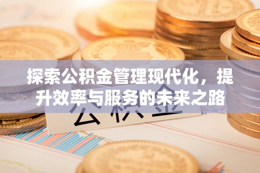 马公探索公积金管理现代化，提升效率与服务的未来之路