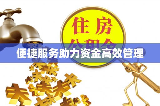 马公便捷服务助力资金高效管理
